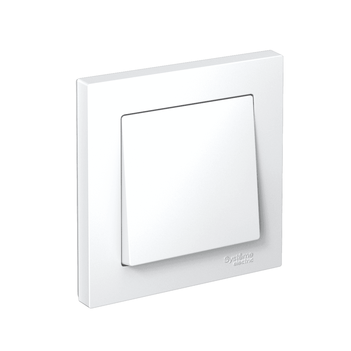 ATLASDESIGN 1-клавишный ВЫКЛЮЧАТЕЛЬ, сх.1, 10АХ, в сборе, быстрозажим. клем., БЕЛЫЙ