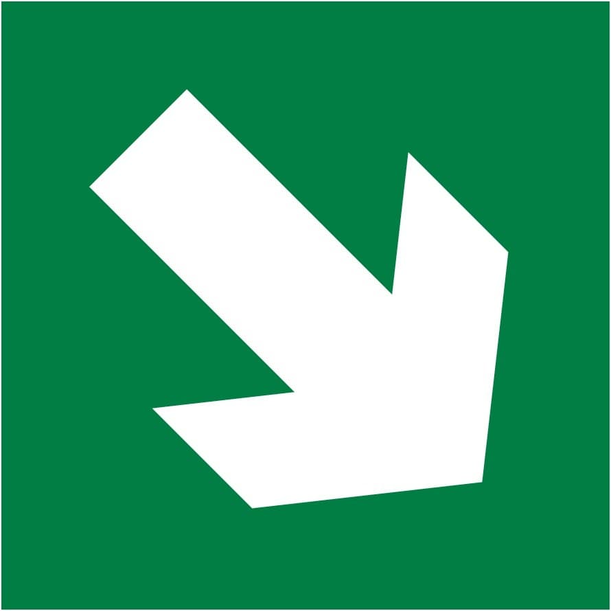 Пиктограмма 150х150 "Стрелка под углом"