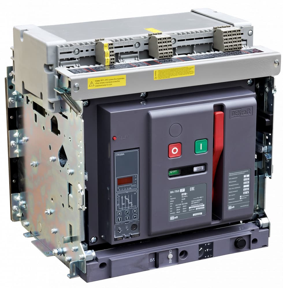 Воздушный авт. выключатель выкатной 3P 1600А 100кА расцепитель М ВА-752