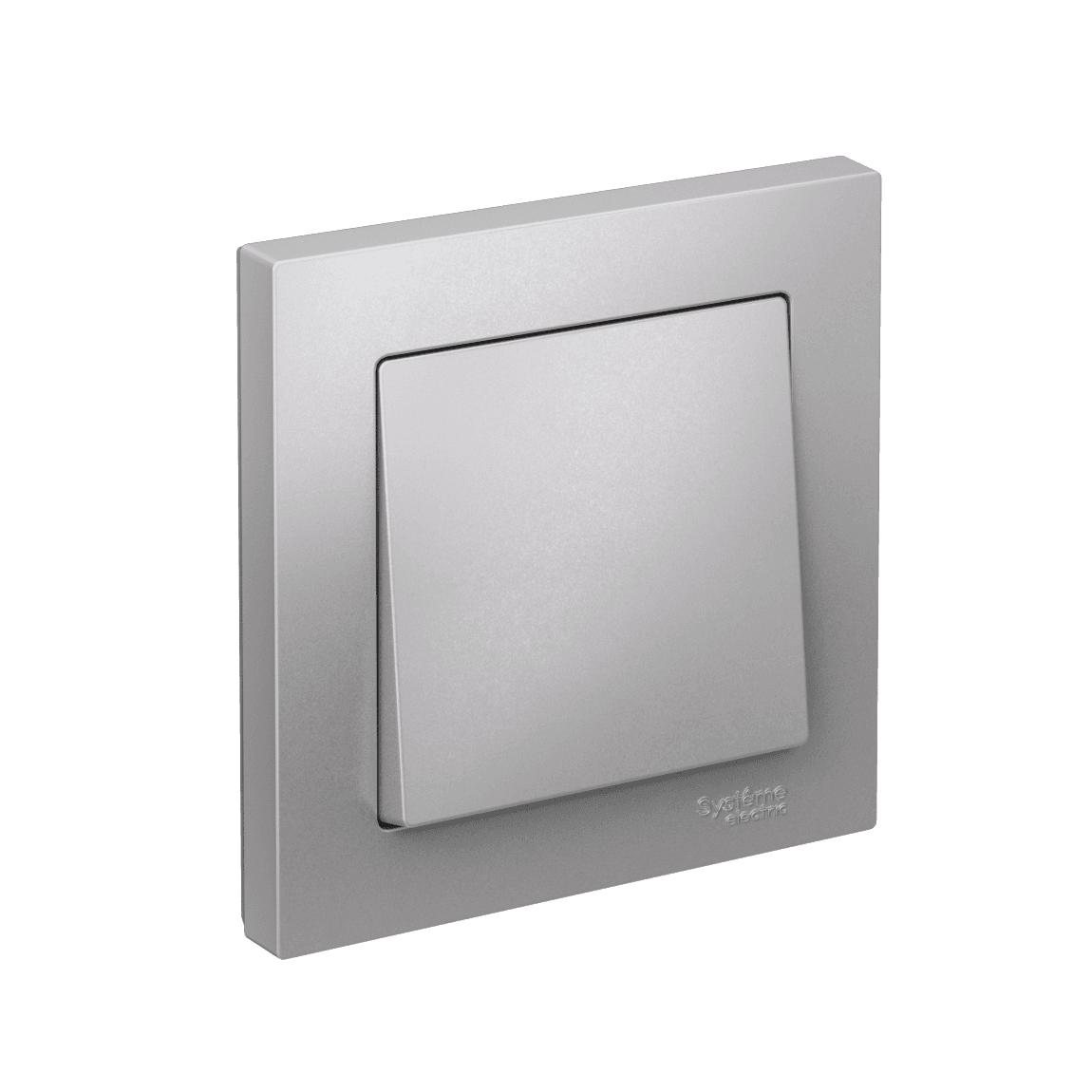 ATLASDESIGN 1-клавишный ВЫКЛЮЧАТЕЛЬ, сх.1, 10АХ, в сборе, быстрозажим. клем., АЛЮМИНИЙ