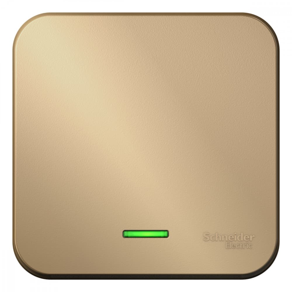 Выключатель Schneider Electric BLANCA 1-клав. с подсветкой О/У 10А/250B ТИТАН