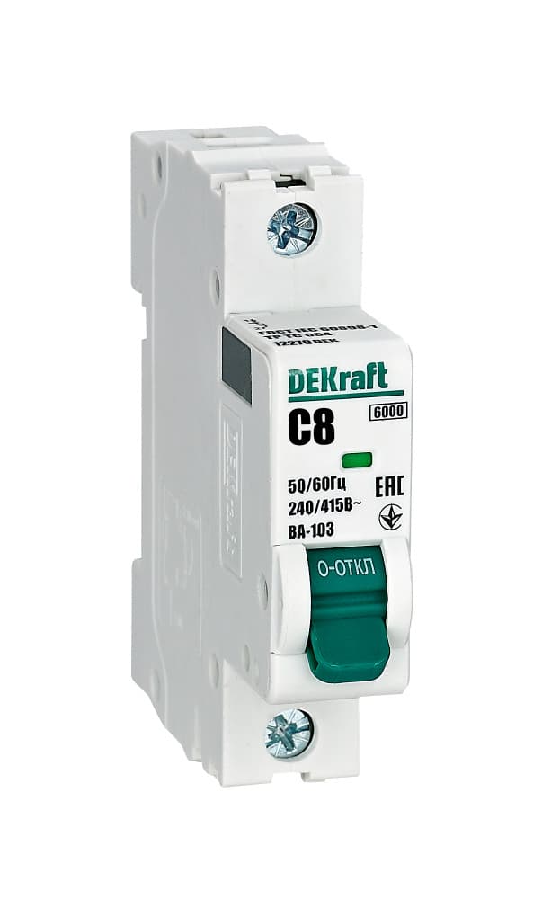 Автоматический выключатель ВА-103 1P 8А C 6кА
