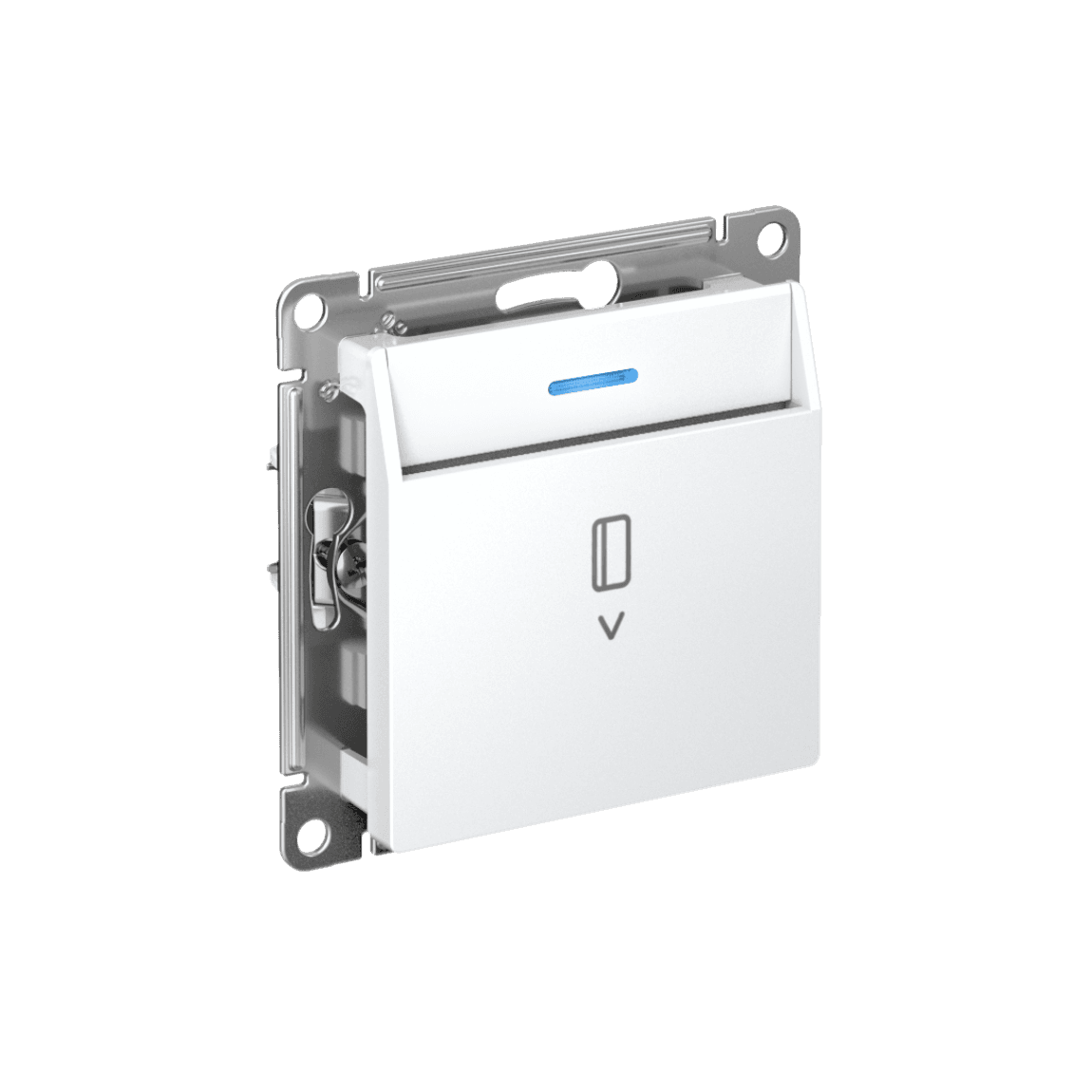 ATLASDESIGN ВЫКЛЮЧАТЕЛЬ карточный с подсветкой, 10А, без задержки отключения, механизм, БЕЛЫЙ