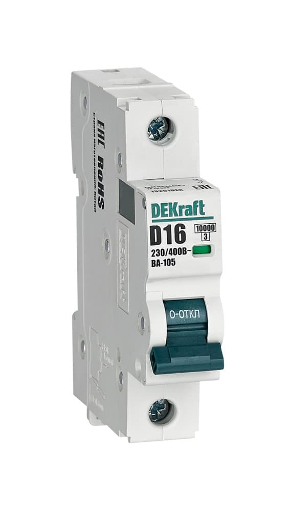 Автоматический выключатель ВА-105 1P 16А D 10кА