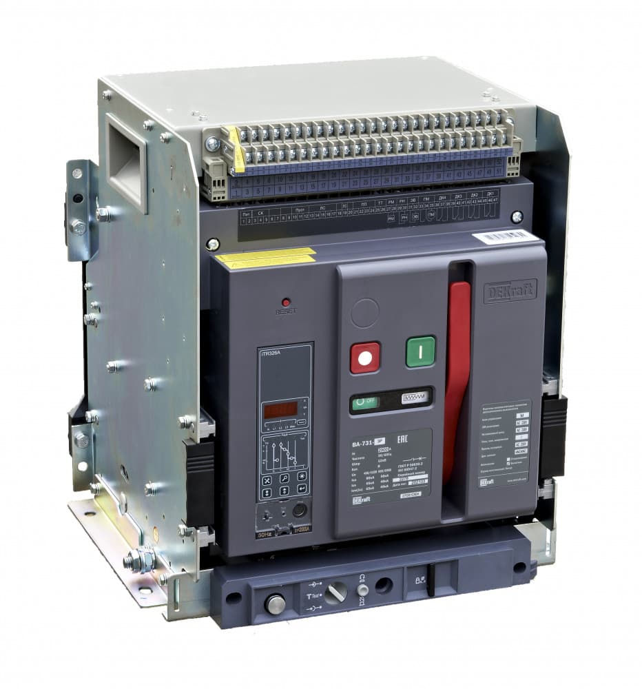 Воздушный авт. выключатель выкатной 3P 1000А 80кА расцепитель М ВА-731