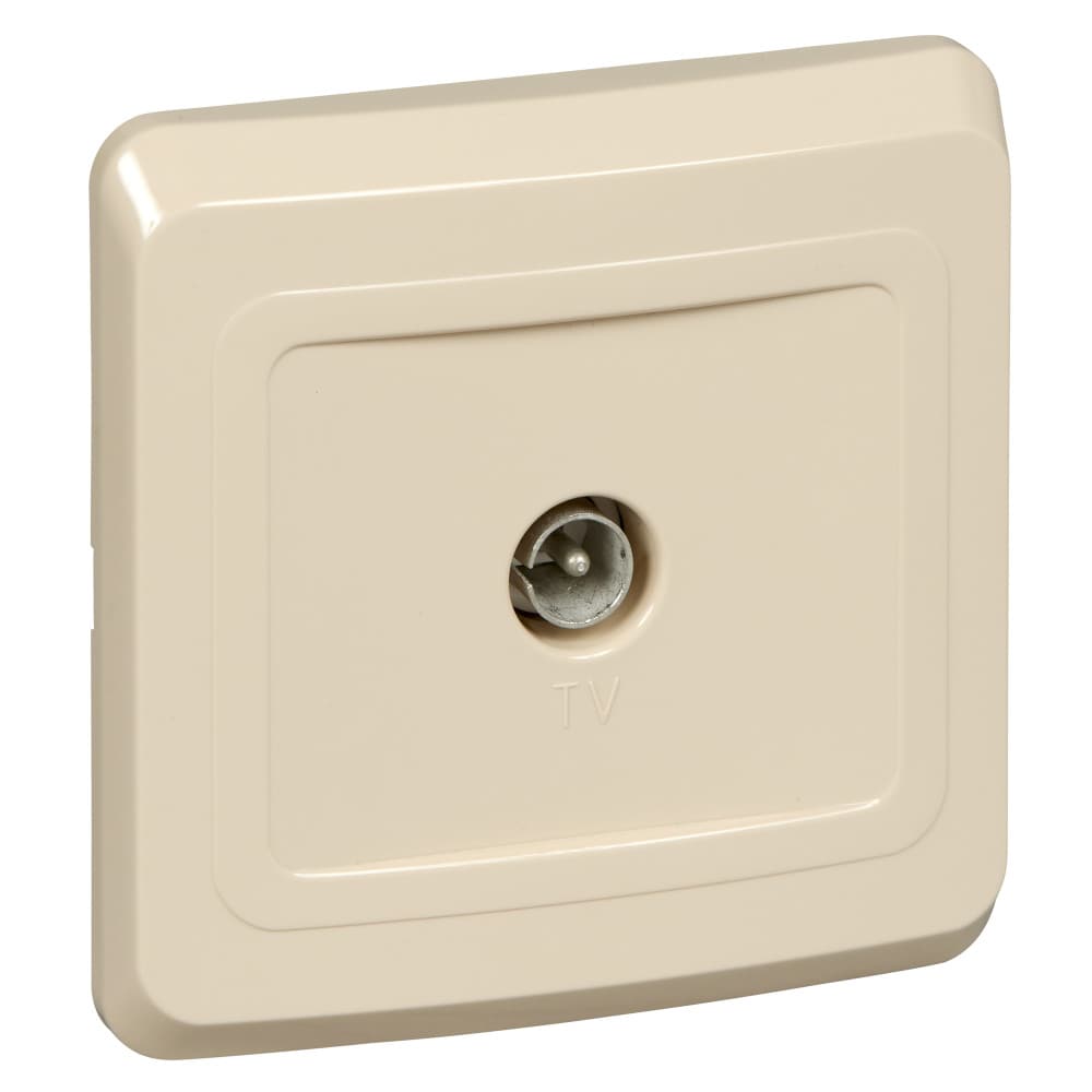 Розетка Schneider Electric ЭТЮД телевизионная С/У КРЕМОВЫЙ