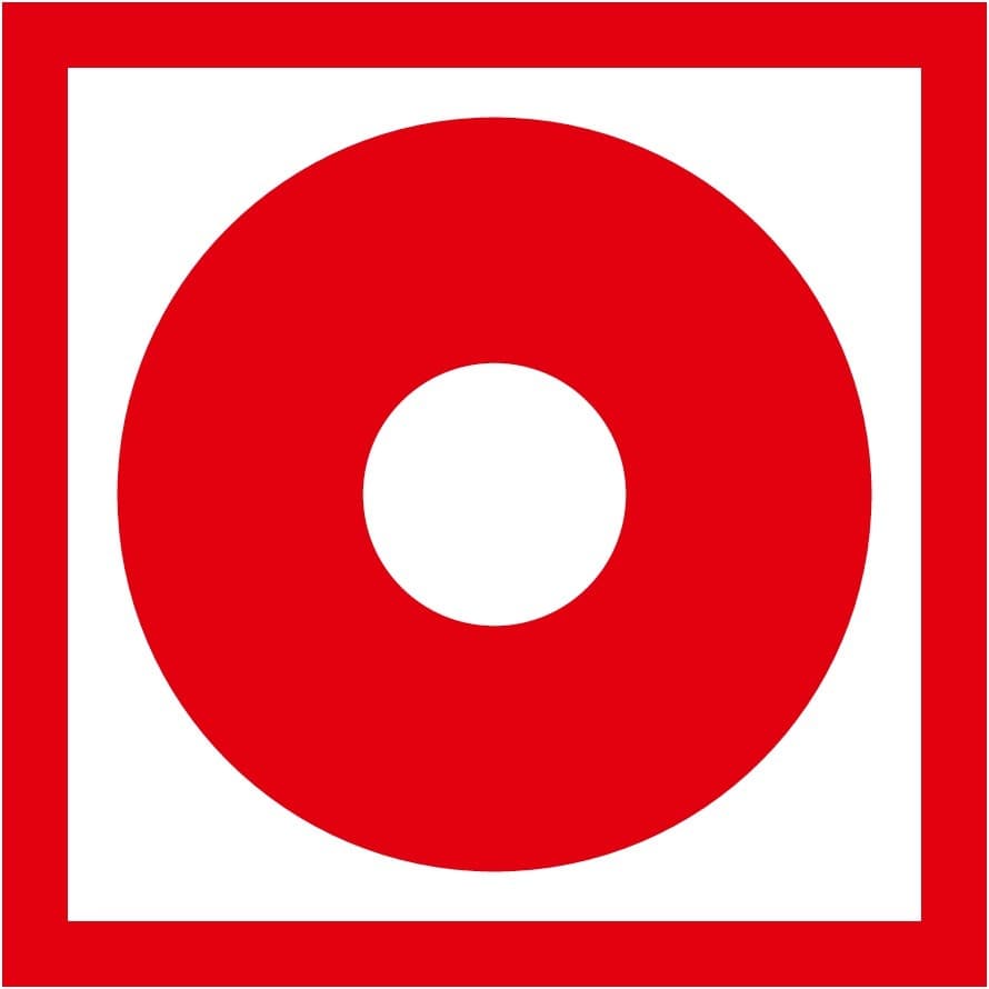 Пиктограмма 150х150 "Кнопка включения установок(систем) пожарной автоматики"