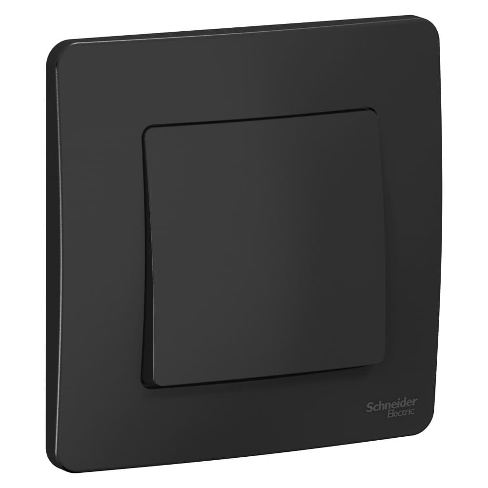 Выключатель Schneider Electric BLANCA 1-клав. С/У, 10АХ/250B АНТРАЦИТ