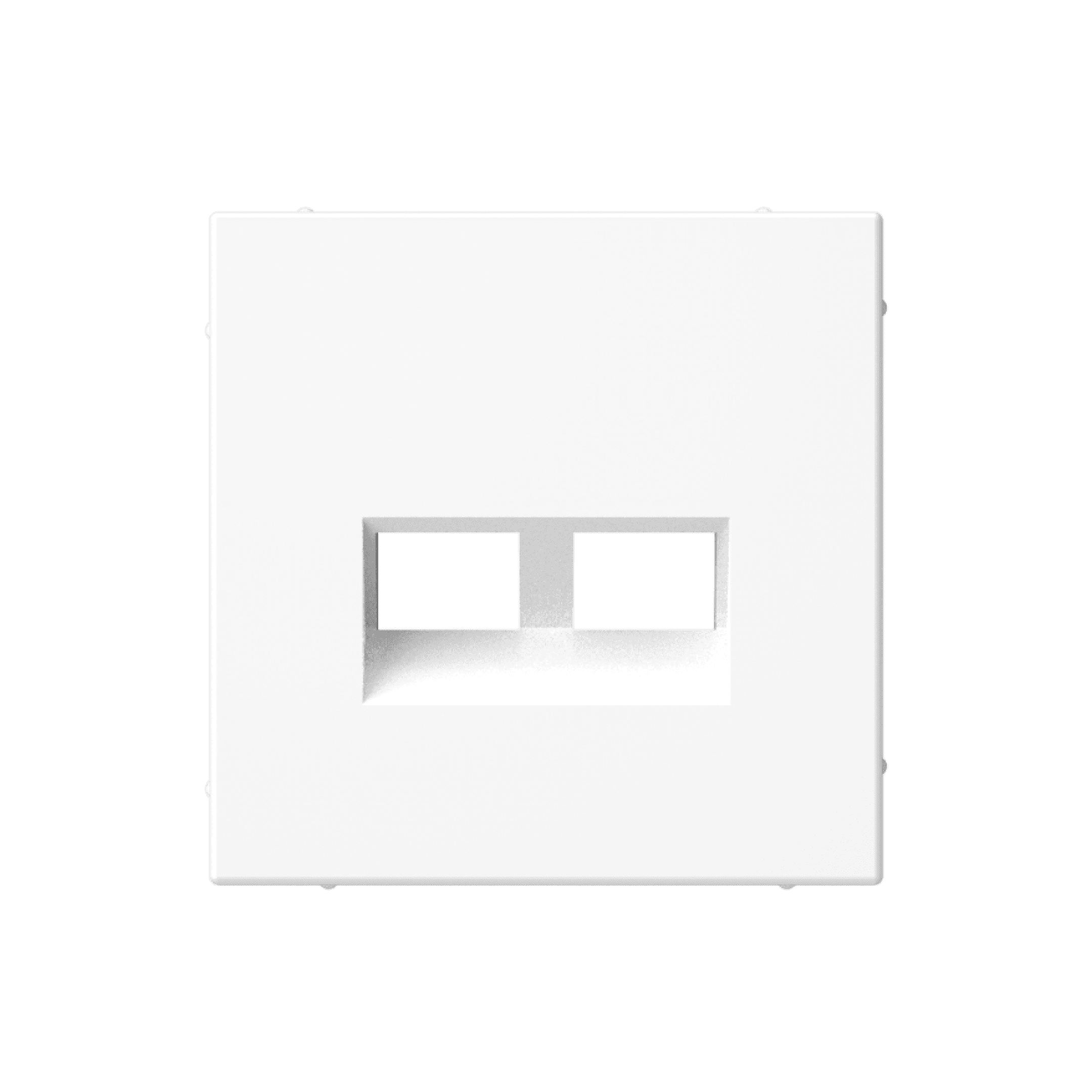 ARTGALLERY НАКЛАДКА ДВОЙНАЯ для информационных функций типа Keystone, БЕЛЫЙ