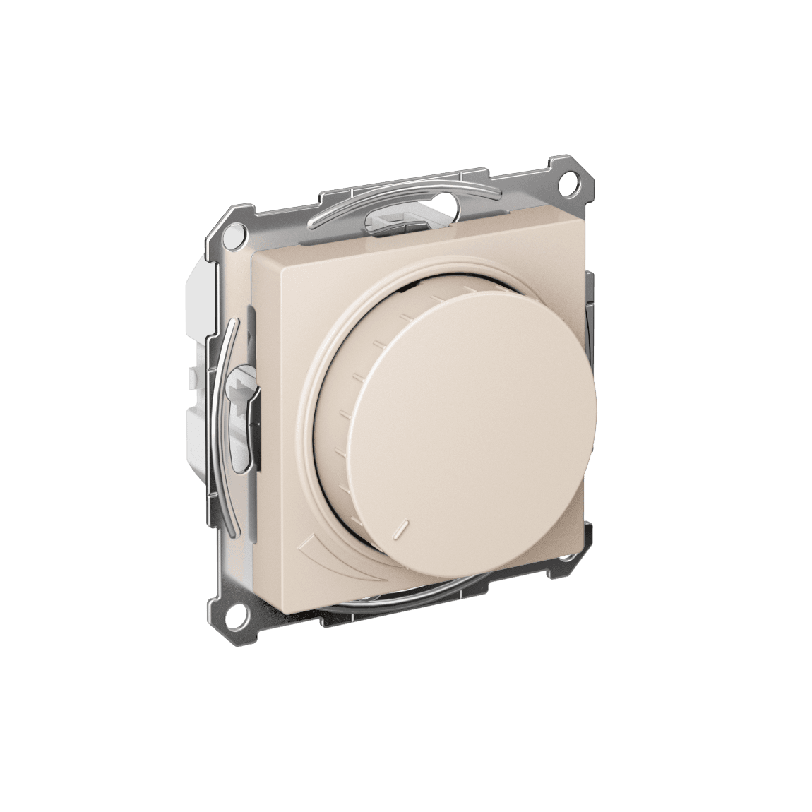 ATLASDESIGN СВЕТОРЕГУЛЯТОР (диммер) поворотно-нажимной, LED, RC, 400Вт, механизм, БЕЖЕВЫЙ