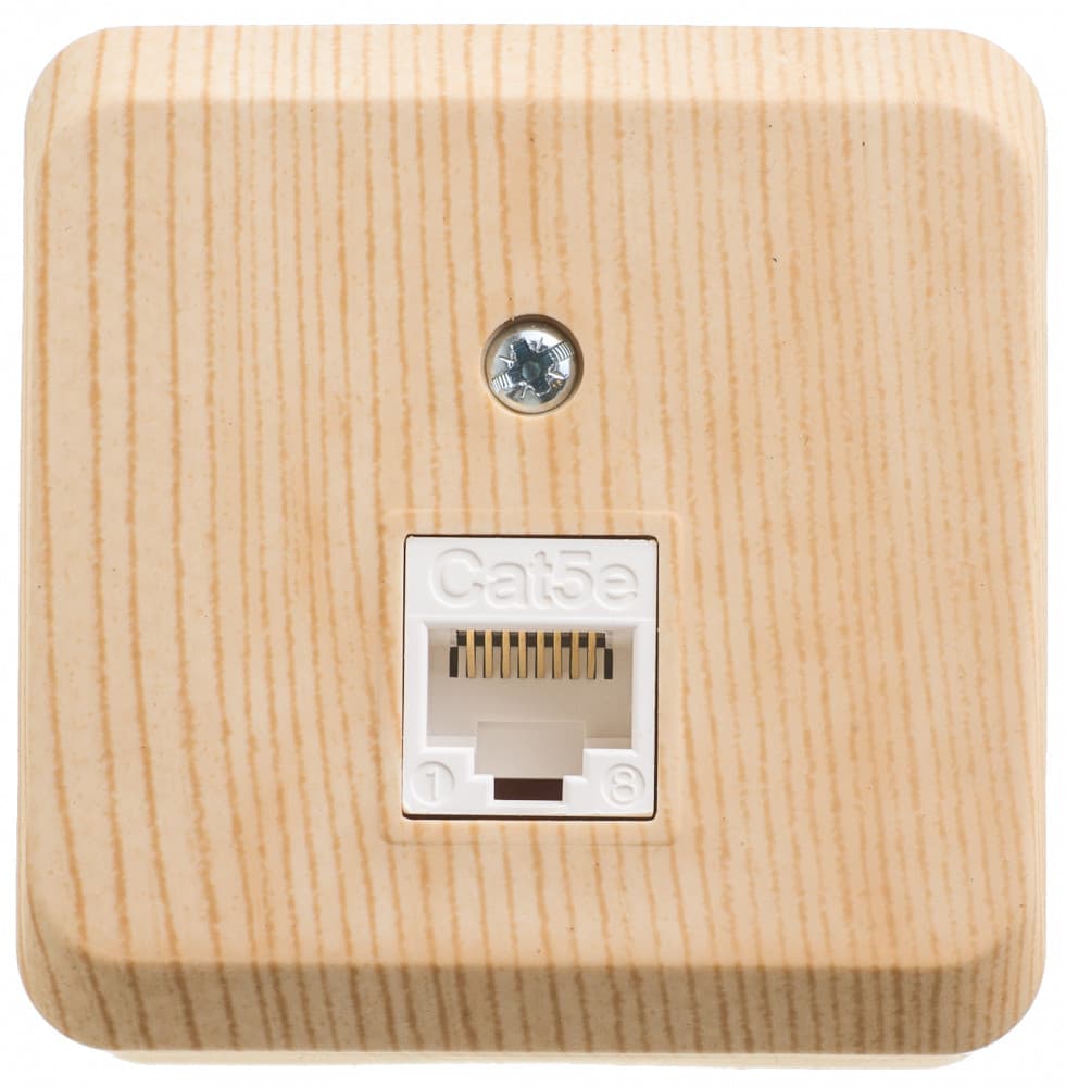 Розетка Schneider Electric ЭТЮД компьютерная RJ45 кат.5е О/У СОСНА