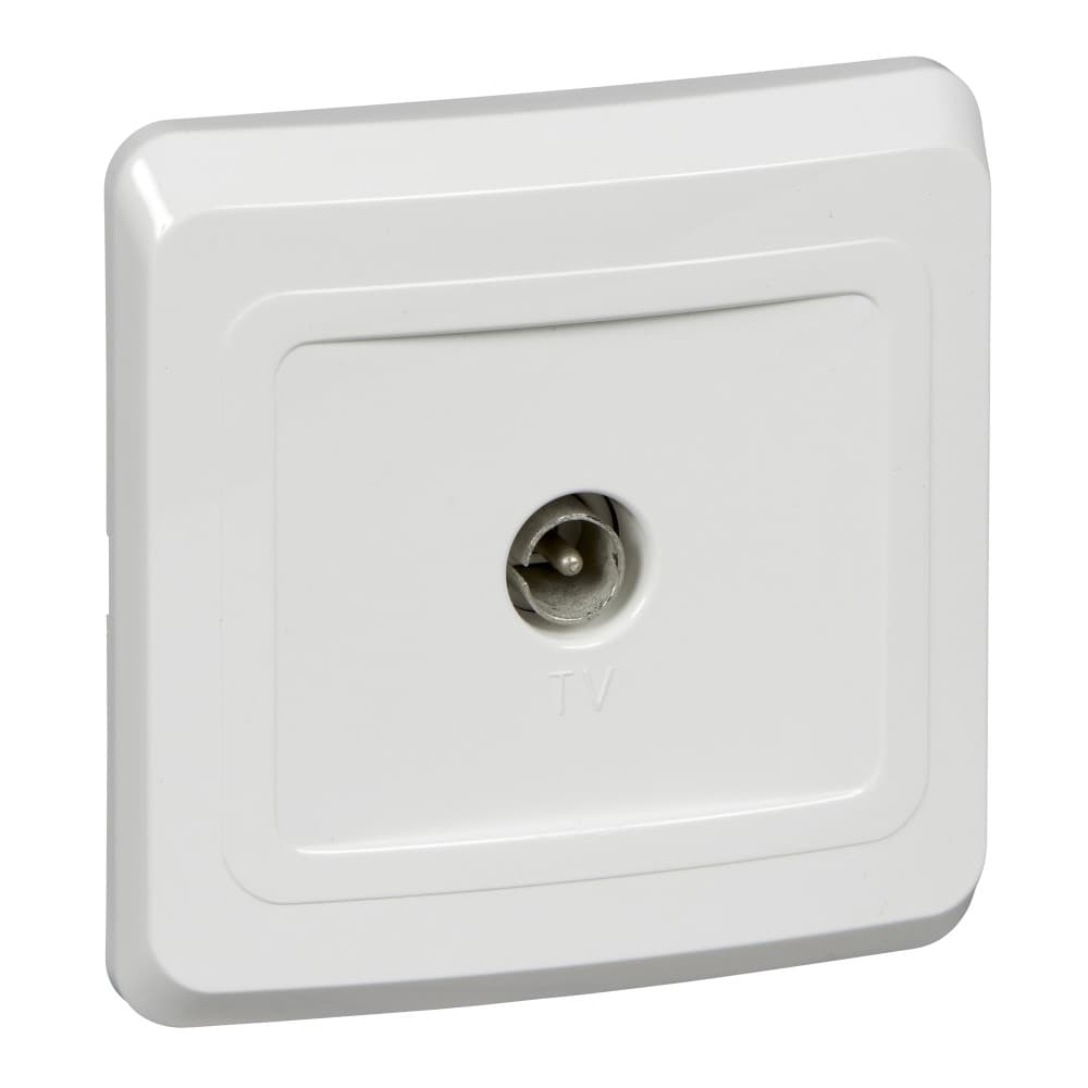 Розетка Schneider Electric ЭТЮД телевизионная С/У БЕЛЫЙ