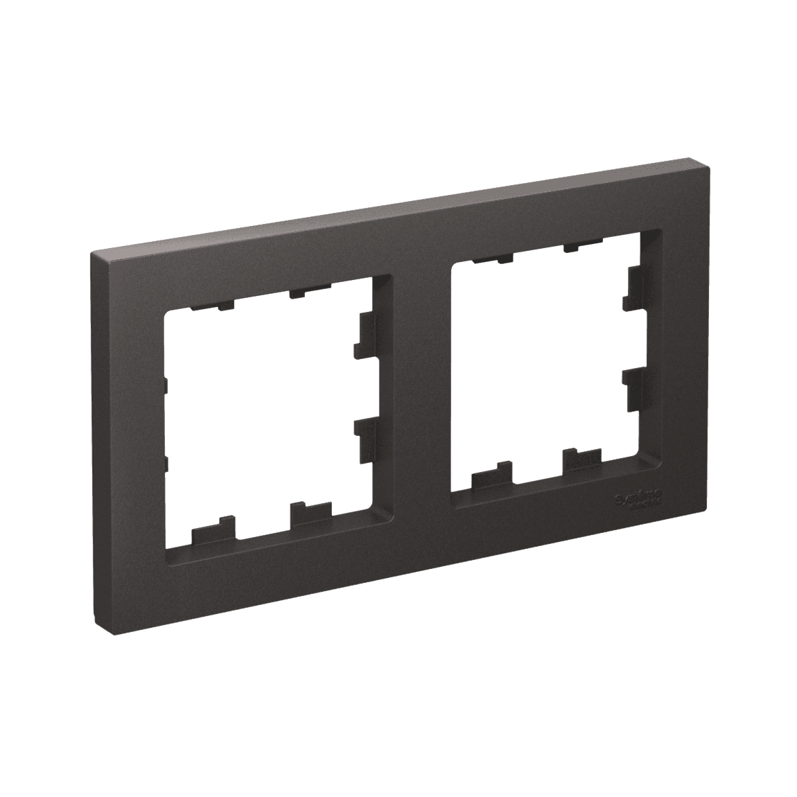 ATLASDESIGN 2-постовая РАМКА, универсальная, БАЗАЛЬТ