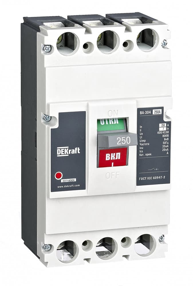 Автоматический выключатель 3P 200А 35кА 7In ВА-304L