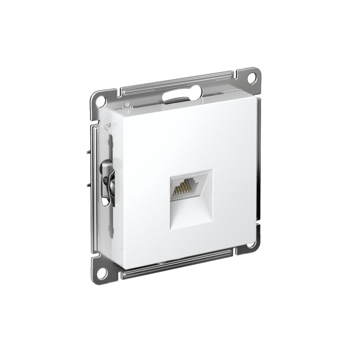 ATLASDESIGN РОЗЕТКА компьютерная RJ45 кат. 5e, механизм, БЕЛЫЙ