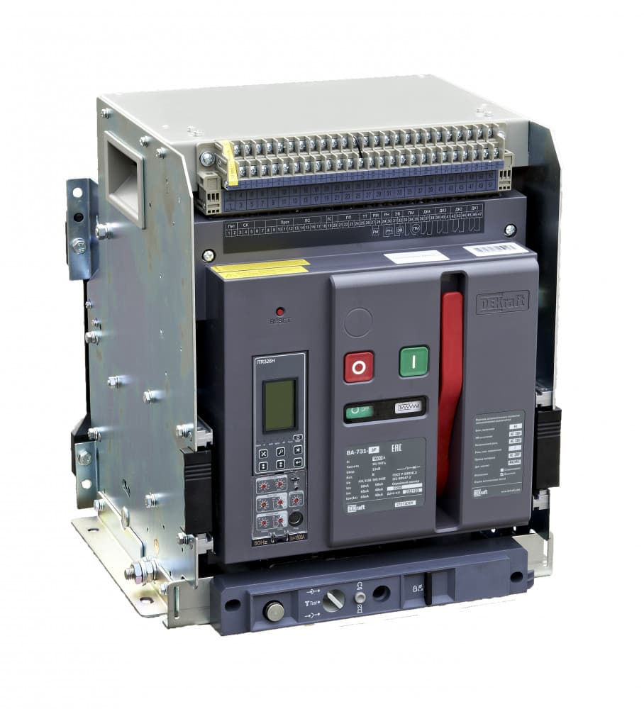 Воздушный авт. выключатель выкатной 3P 1000А 80кА расцепитель Н ВА-731