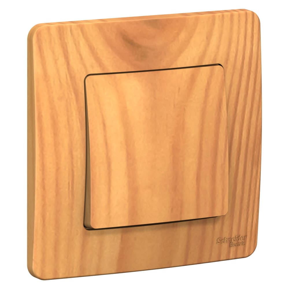 Выключатель Schneider Electric BLANCA 1-клав. С/У, 10АХ/250B ЯСЕНЬ