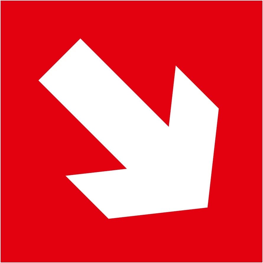 Пиктограмма 150х150 "Стрелка под углом 2"