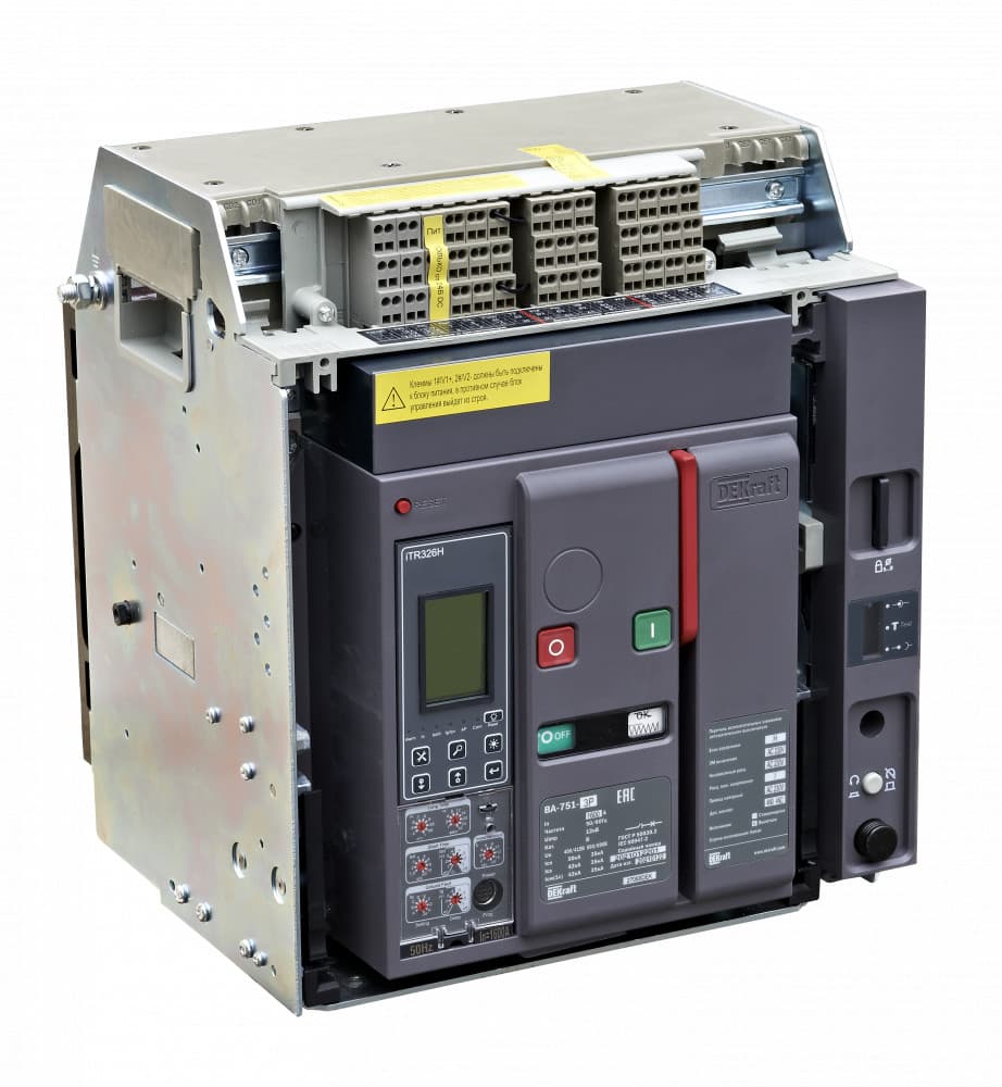 Воздушный авт. выключатель выкатной 3P 1000А 50кА расцепитель Н ВА-751