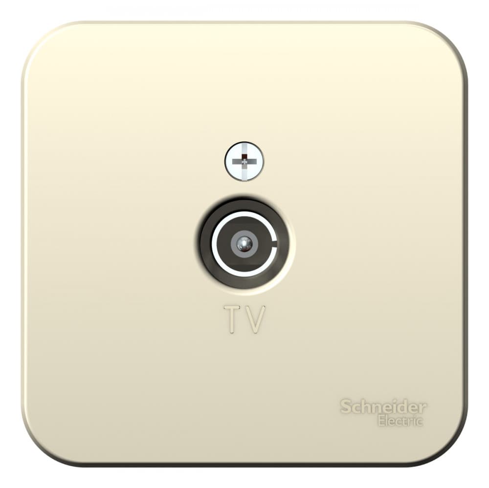 TV-розетка (коннектор) Schneider Electric BLANCA О/У МОЛОЧНЫЙ