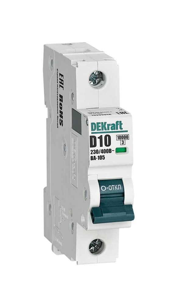 Автоматический выключатель ВА-105 1P 10А D 10кА