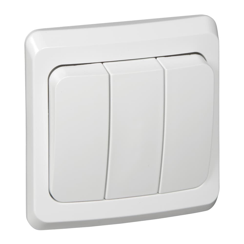 Выключатель Schneider Electric ЭТЮД 3х-клав. С/У 10АX/250B БЕЛЫЙ