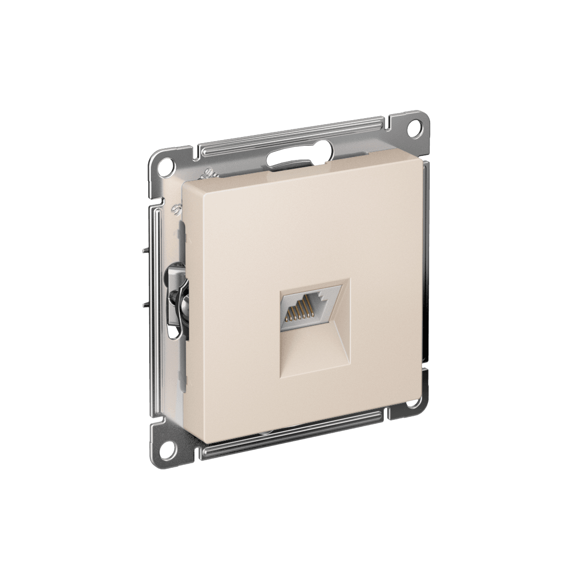 ATLASDESIGN РОЗЕТКА компьютерная RJ45 кат. 5e, механизм, БЕЖЕВЫЙ