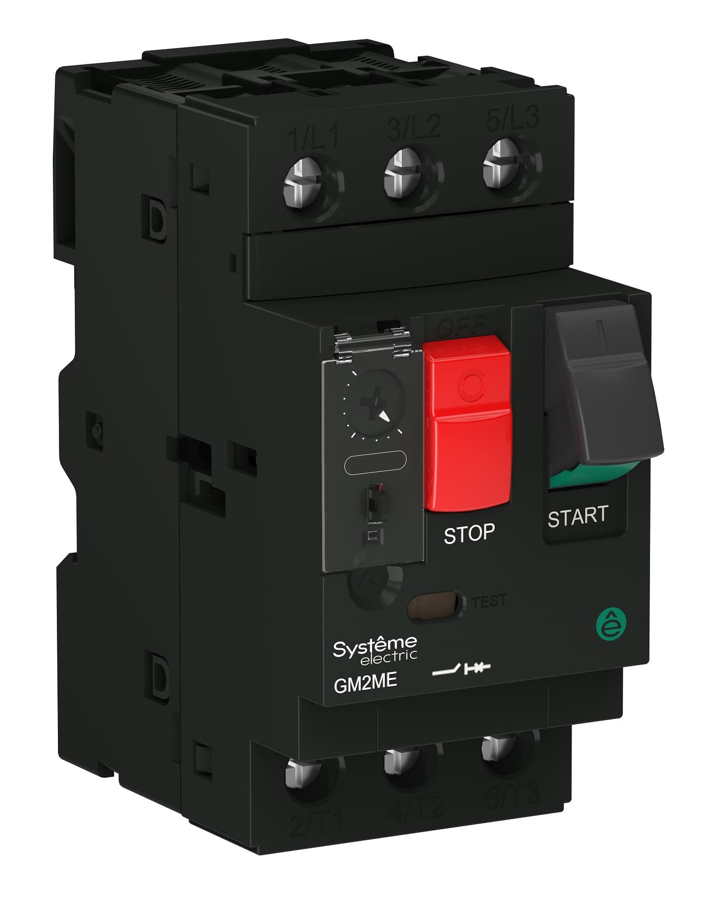 АВТ.ВЫКЛ.ЗАЩ.ДВ. GM2ME 0.1-0.16A КОМБ.РАСЦЕПИТЕЛЬ КНОП.УПР. (GV2ME01)