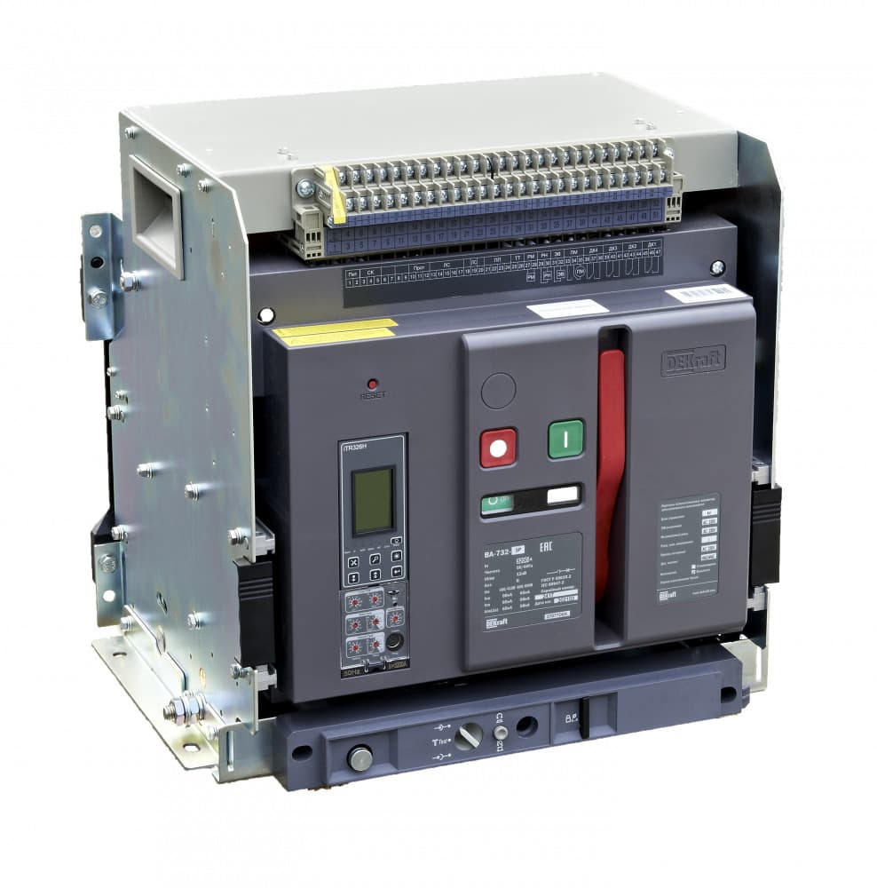 Воздушный авт. выключатель выкатной 3P 2000А 80кА расцепитель Н ВА-732