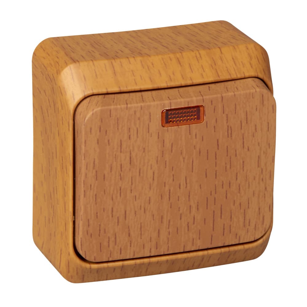 Выключатель Schneider Electric ЭТЮД 1-клав. О/У с подсвет. 10АX/250B БУК