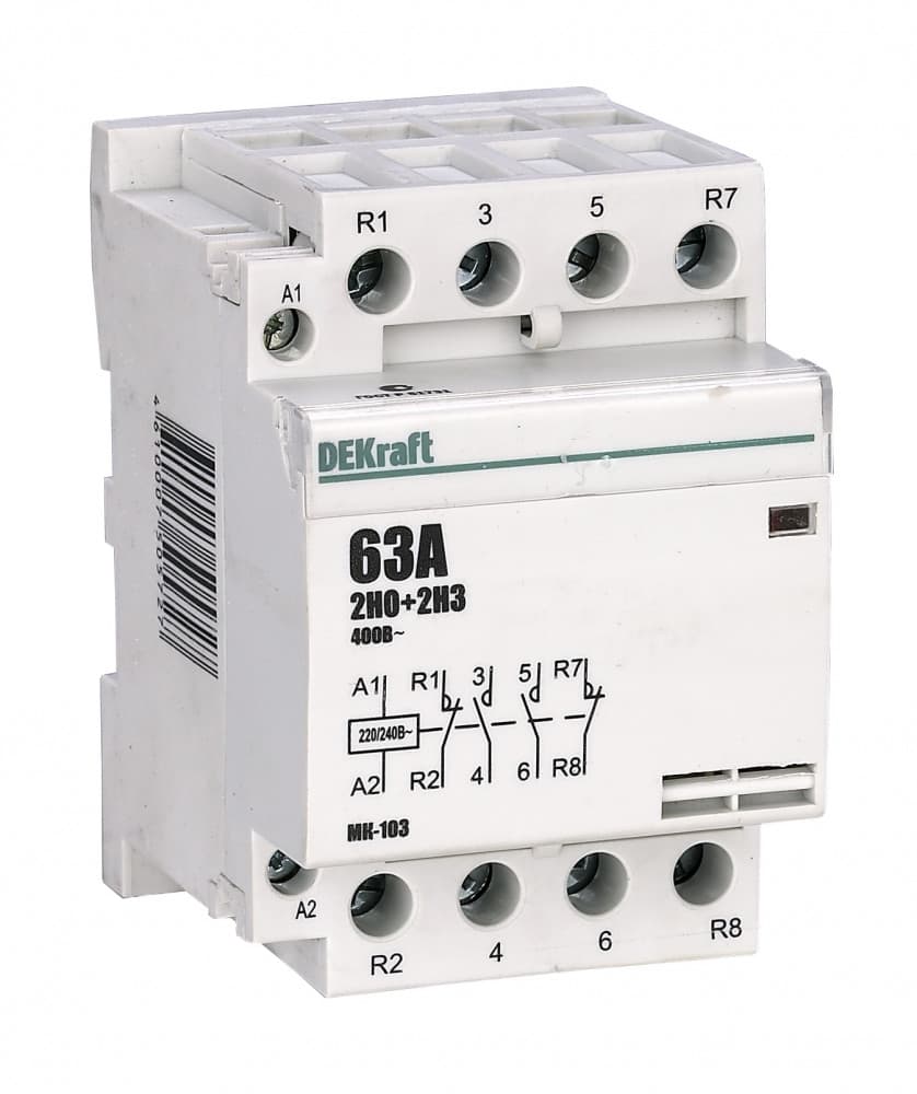Модульный контактор 2НО+2НЗ 40А 230В МК-103
