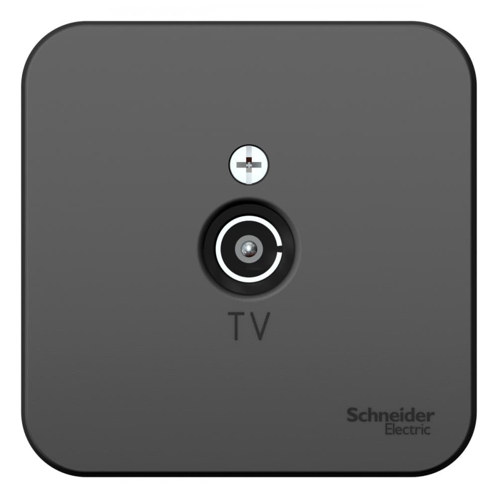 TV-розетка (коннектор) Schneider Electric BLANCA О/У АНТРАЦИТ