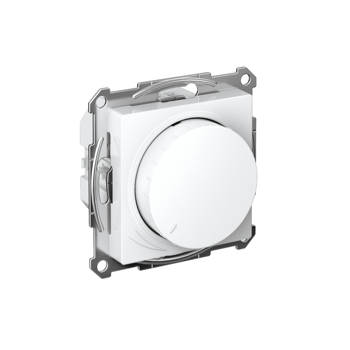 ATLASDESIGN СВЕТОРЕГУЛЯТОР (диммер) поворотно-нажимной, LED, RC, 400Вт, механизм, БЕЛЫЙ