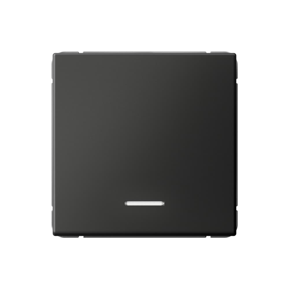 ARTGALLERY 1-клавишный ВЫКЛЮЧАТЕЛЬ с подсветкой, 10АХ, механизм, быстрозажим. клем., БАЗАЛЬТ