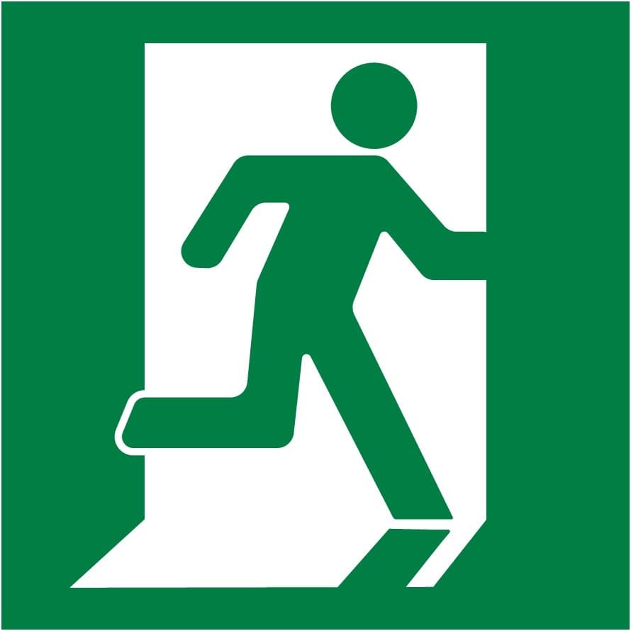 Пиктограмма 150х150 "Выход направо"