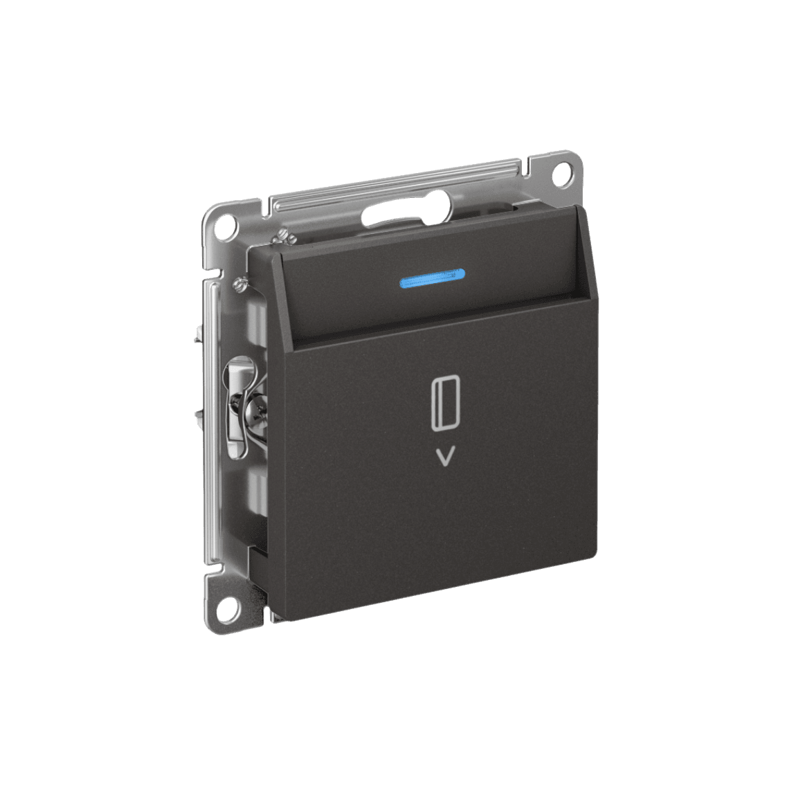 ATLASDESIGN ВЫКЛЮЧАТЕЛЬ карточный 10А, без задержки времени, механизм, БАЗАЛЬТ