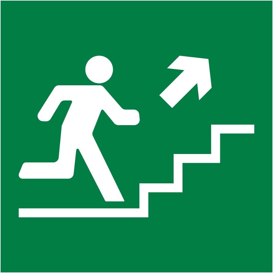 Пиктограмма 150х150 "Лестница вверх направо"