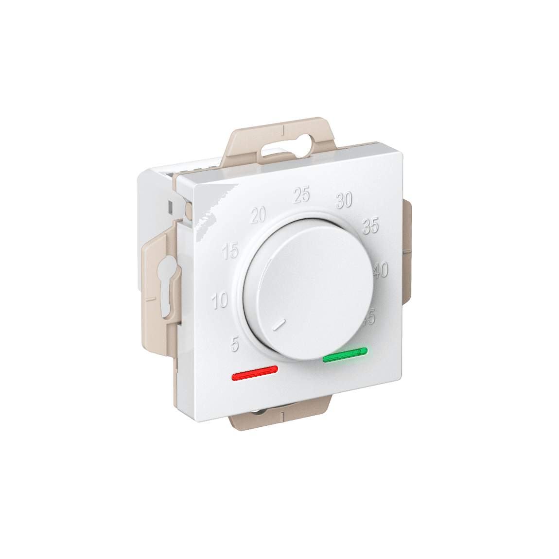 ATLASDESIGN ТЕРМОСТАТ электронный для теплого пола с датчиком, 10A, механизм, БЕЛЫЙ