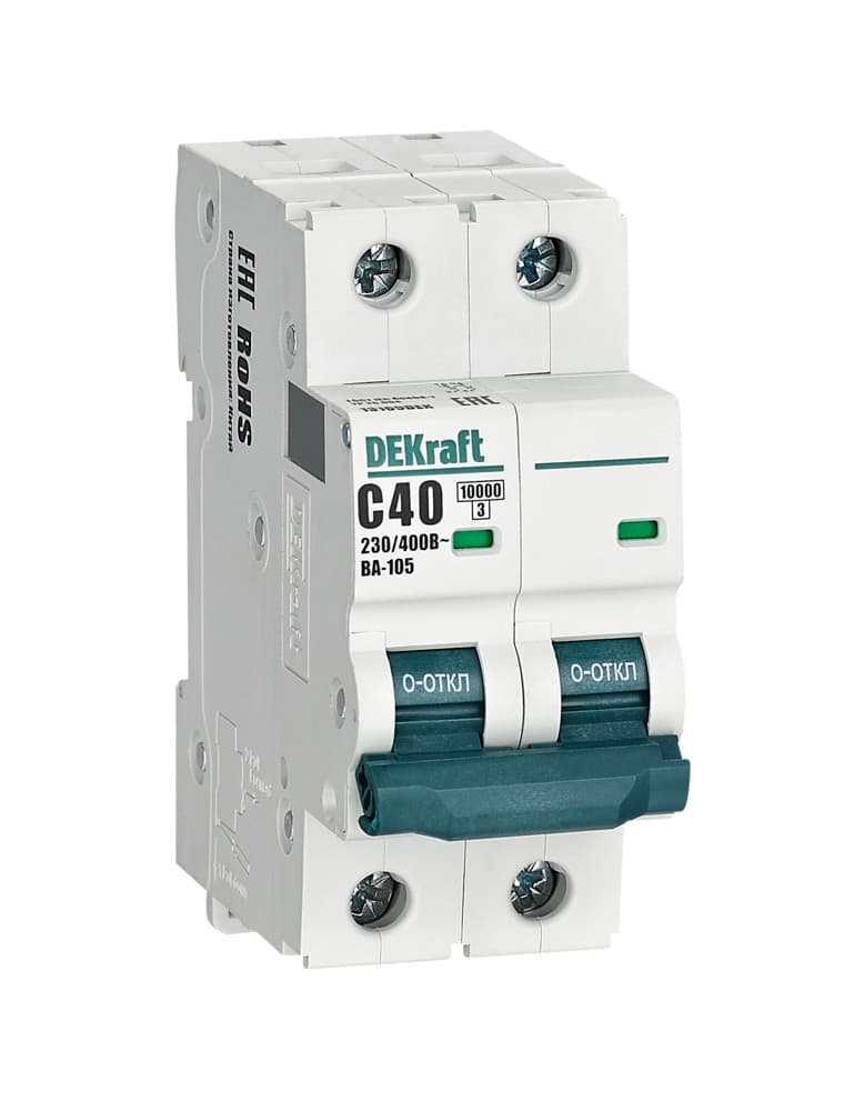 Автоматический выключатель ВА-105 2P 40А C 10кА
