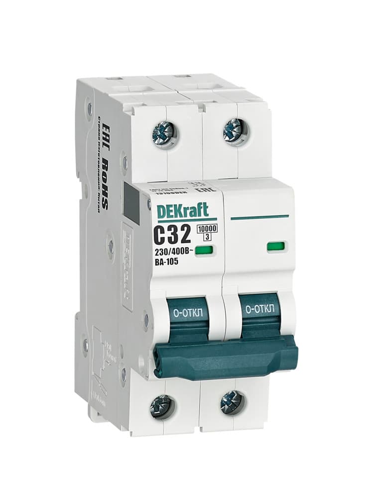 Автоматический выключатель ВА-105 2P 32А C 10кА
