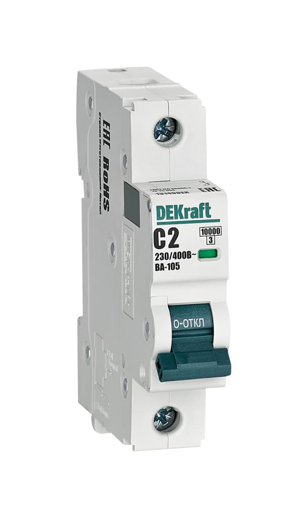 Автоматический выключатель ВА-105 1P 2А C 10кА