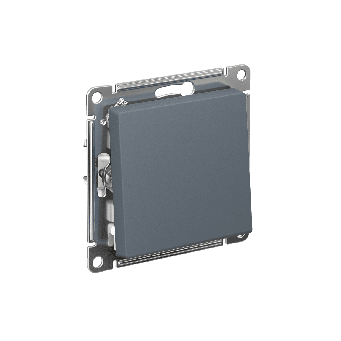 ATLASDESIGN 1-клавишный ВЫКЛЮЧАТЕЛЬ КНОПОЧНЫЙ, сх.1, 10А, мех., быстрозажим. клем., ГРИФЕЛЬ