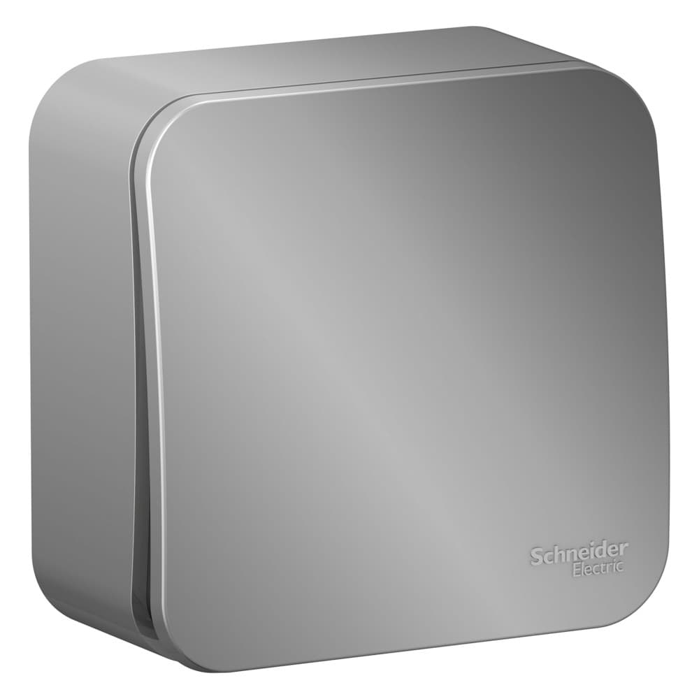 Выключатель Schneider Electric BLANCA 1-клав. О/У, 10А/250B АЛЮМИНИЙ
