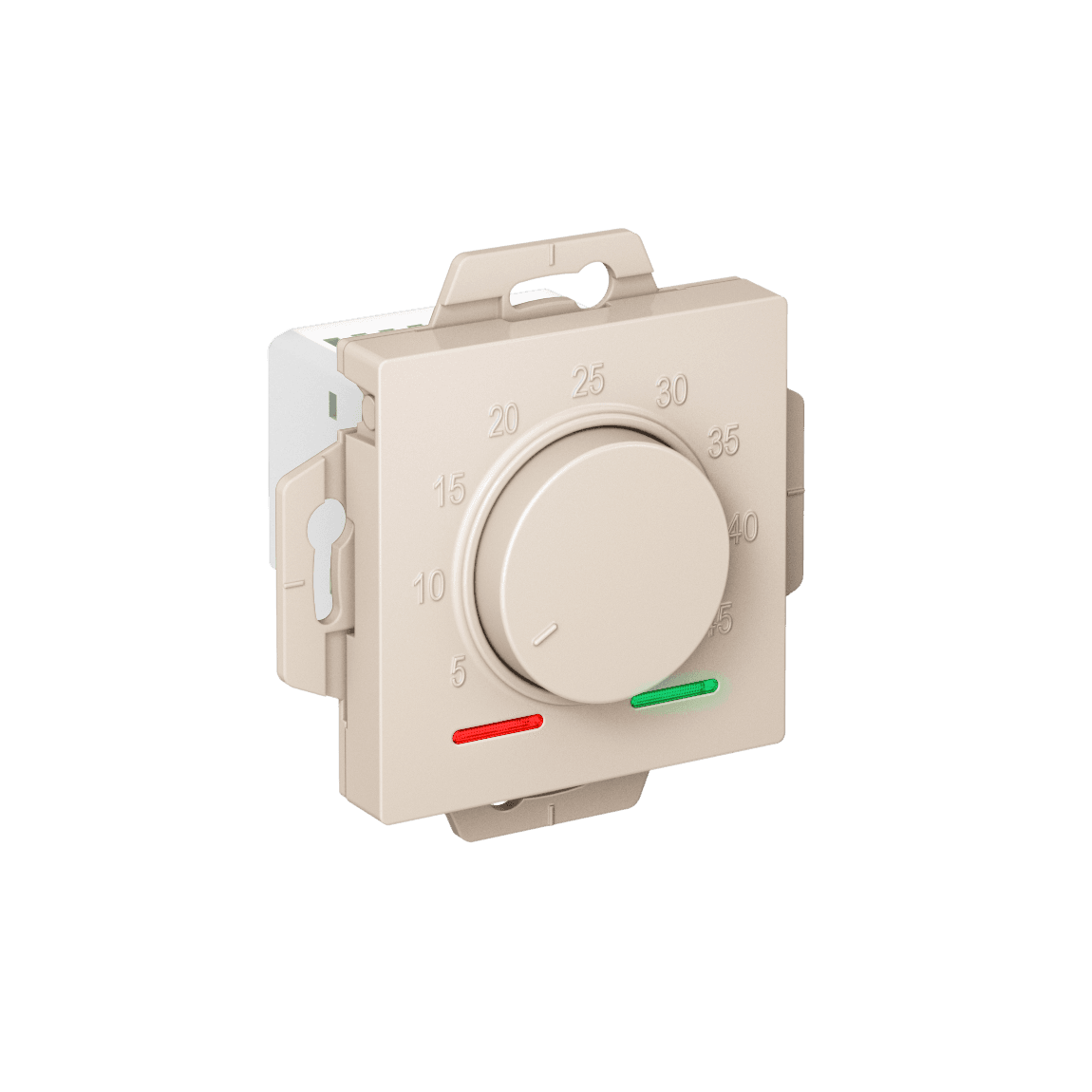 ATLASDESIGN ТЕРМОСТАТ электронный для теплого пола с датчиком, 10A, механизм, БЕЖЕВЫЙ