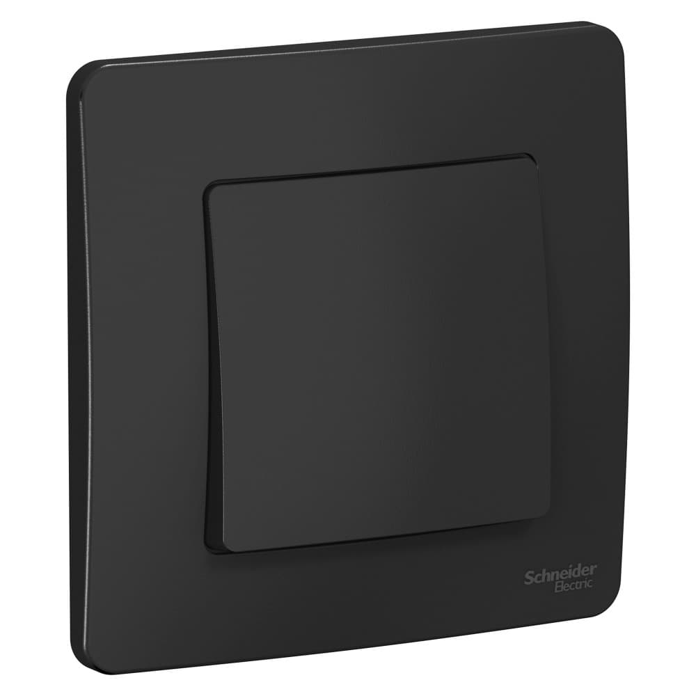 Переключатель Schneider Electric BLANCA 1-клав. С/У, 10АХ/250B АНТРАЦИТ