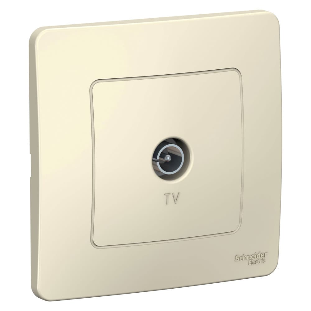 TV-розетка (коннектор) Schneider Electric BLANCA С/У МОЛОЧНЫЙ