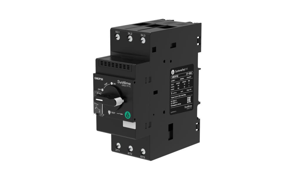 АВТ.ВЫКЛ.ЗАЩ.ДВ. GM3P 9-13A КОМБ.РАСЦЕПИТЕЛЬ ПОВ.РУК. ВИНТ.ЗАЖ. (GV3P13)