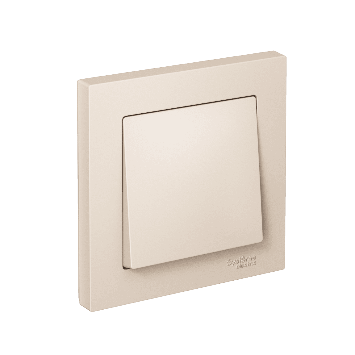 ATLASDESIGN 1-клавишный ВЫКЛЮЧАТЕЛЬ, сх.1, 10АХ, в сборе, быстрозажим. клем., БЕЖЕВЫЙ