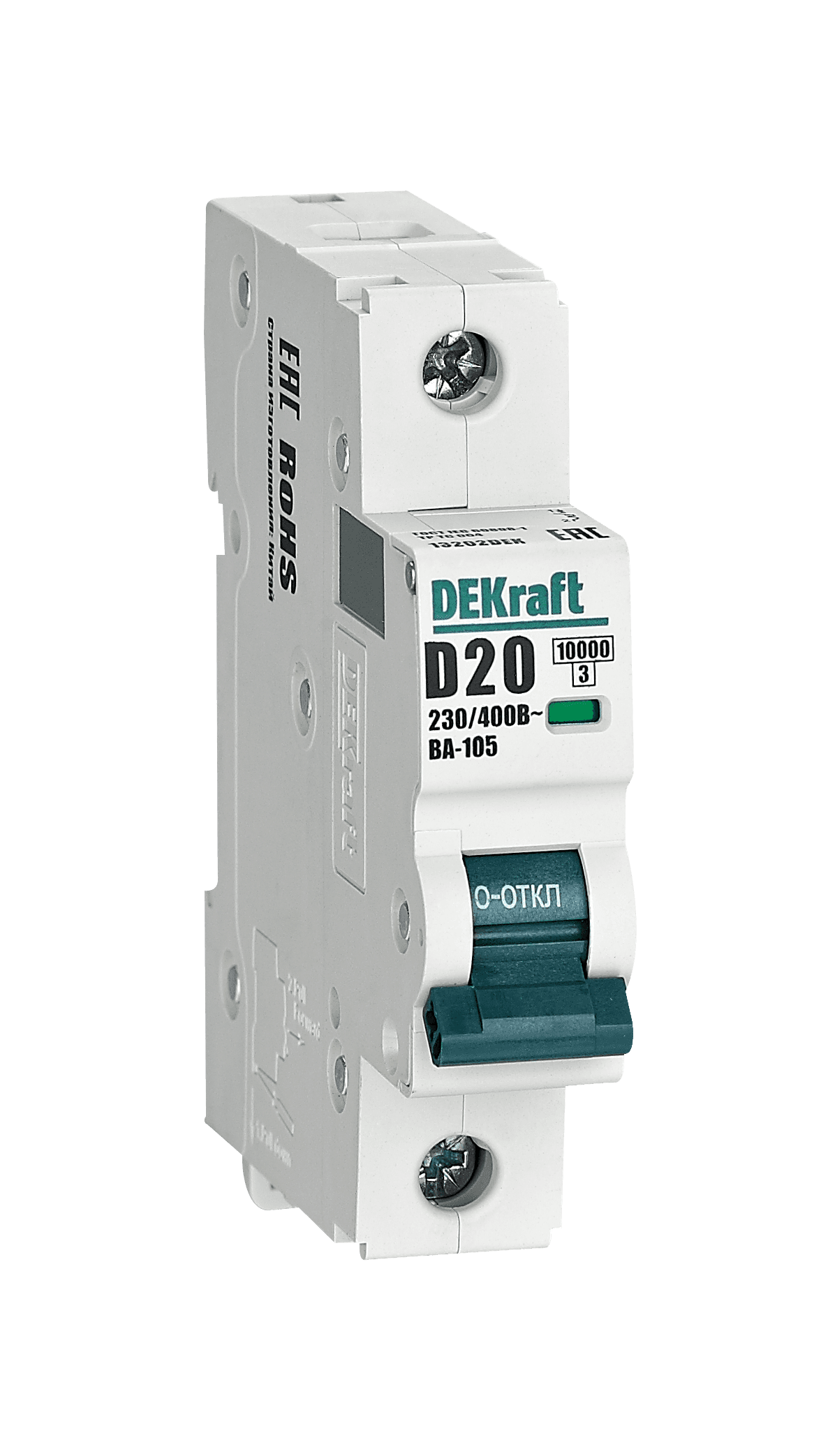 Автоматический выключатель ВА-105 1P 20А D 10кА