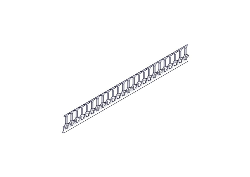 Вертикальный кабельный организатор Excelente, 48U, пластиковые пальцы, 1 ряд x 2